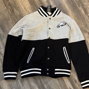 Team Apparel Black and Gray Kids Jacket